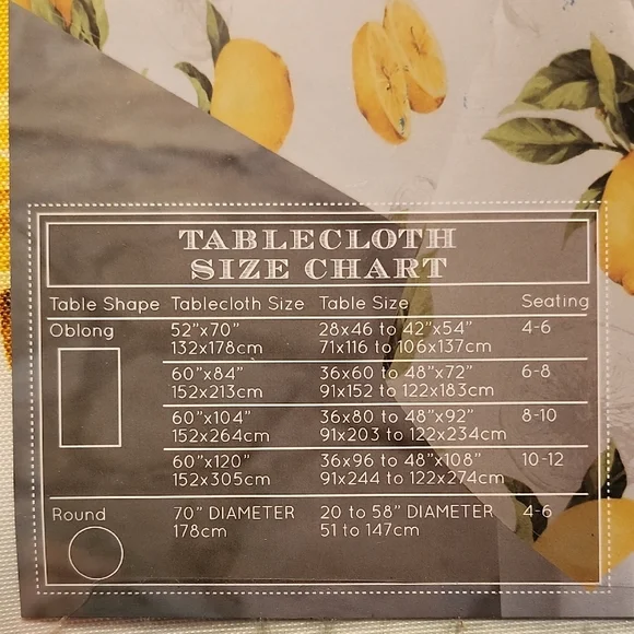Limoncello Spillproof Tablecloth with Lemon Design - Picture 4 of 7